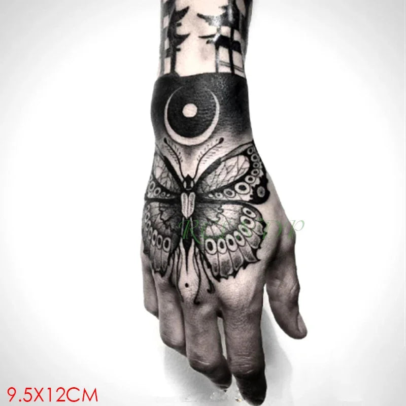 Waterproof Temporary Tattoo Sticker Rose Flower Fake Tatto Personality Flash Tatoo Hand Arm Foot Back Tato for Girl Women Men