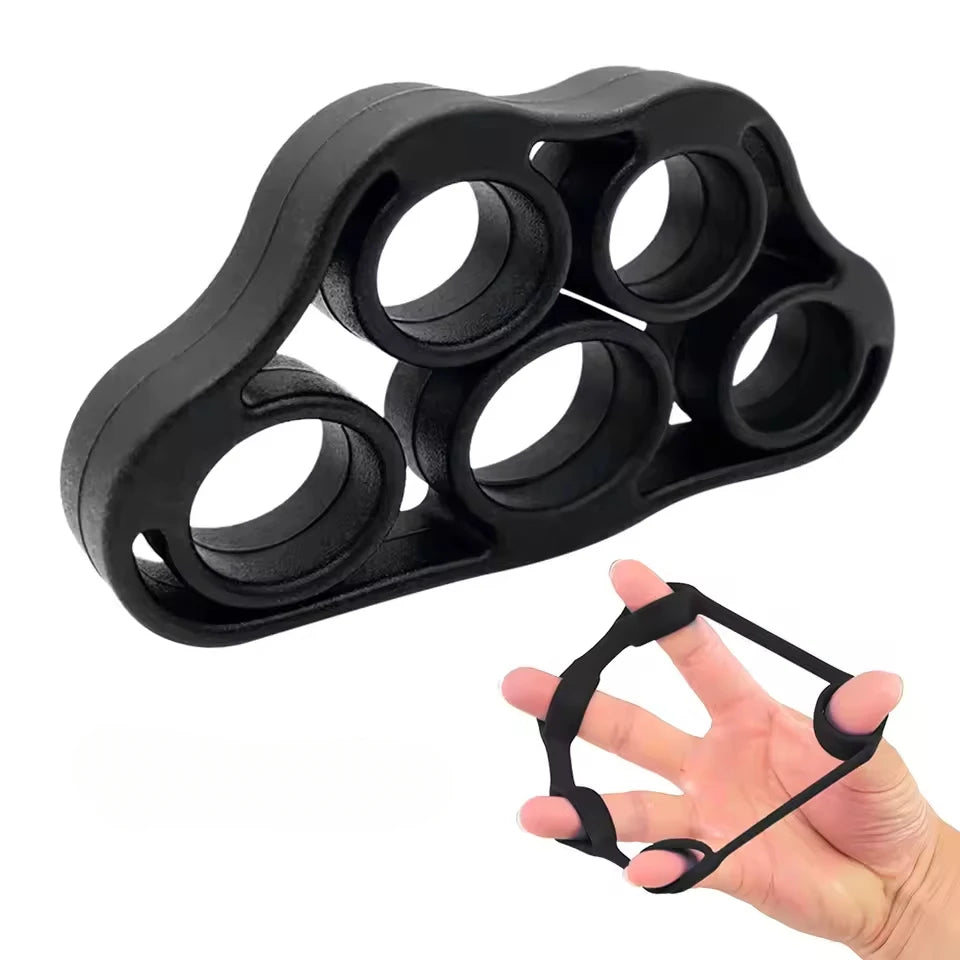 Silicone Finger Gripper Gym Hand Grip Resistance Band Wrist Stretcher Elastic Five Finger Expander Strength Trainer Exercise