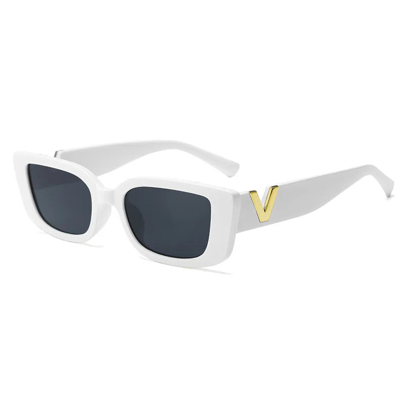 Fashion Cat Eye Sunglasses Retro Small Frame Driving Eyewear Women  Men Luxury V Sun Glasses UV400