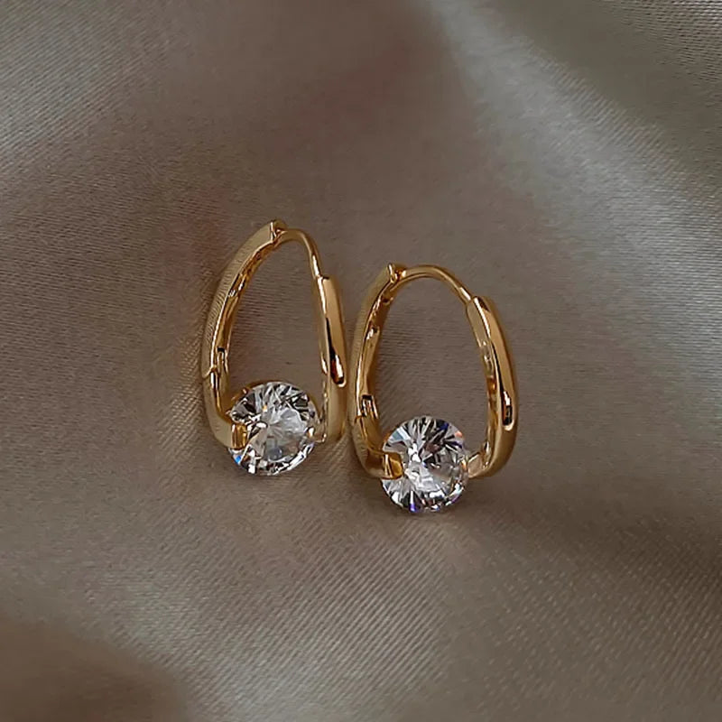 New Cat's Eye Fashion Geometric Earrings for Women Temperament Drop Earrings Girl Gift Earring Wedding Party Jewelry Gift
