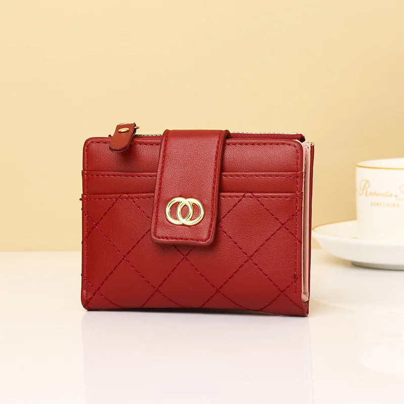 Women Wallets PU Leather Female Purse Mini Multi-Cards Holder Coin Short Wallets Slim Small Wallet Zipper Carteras Para Mujeres