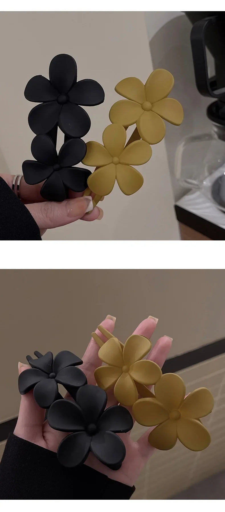 Summer New Hair Clips Accessories Elegant Frosted Butterfly Flower Barrettes Women Simplicity Hairpins Simple Duckbill Headwear