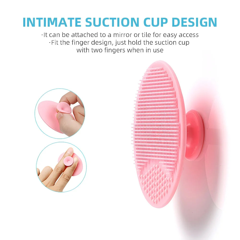 Men Facial Cleaning Brush Scrubber Silicone Miniature Face Deep Clean Shave Massage Face Scrub Brush Face Cleaner