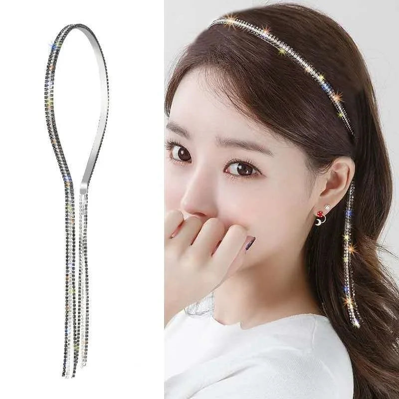 Shiny Rhinestone English Letters Happy Birthday Headband for Women Zinc Alloy Material  Party Jewelry Popular Hair Accessory