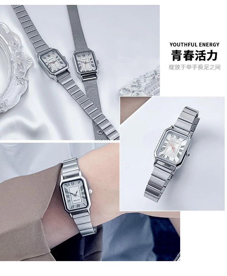 Brand Luxury Women Quartz Watch Casual Fashion Adjustable Stainless Steel Strap Wristwatch Ladies Gifts Watches Reloj De Mujer