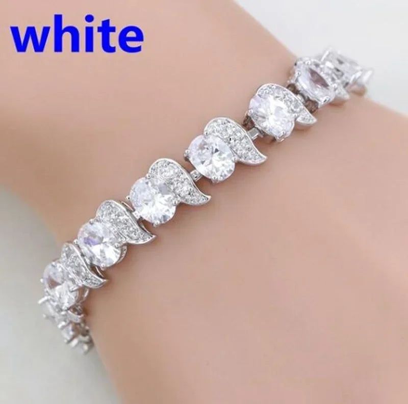 Elegant Shiny Water Drop Zircon Bracelet Fashionable Charm Jewelry Suitable for Daily and Banquet