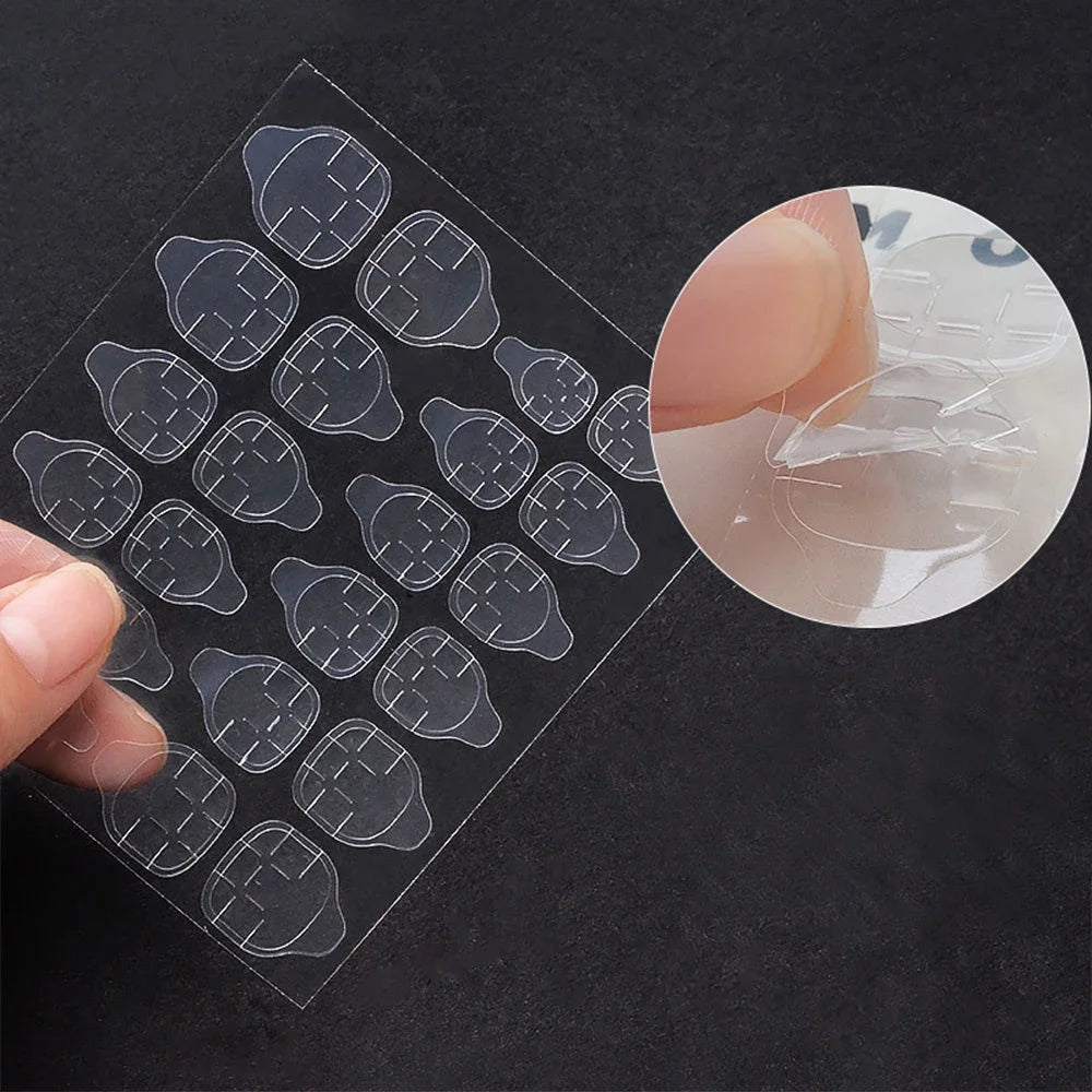 False Nails Sticker Double Side Adhesive Glue Sticker Sticky Tape Transparent Nail Glue For Fake False Nails Art Decoration Tool