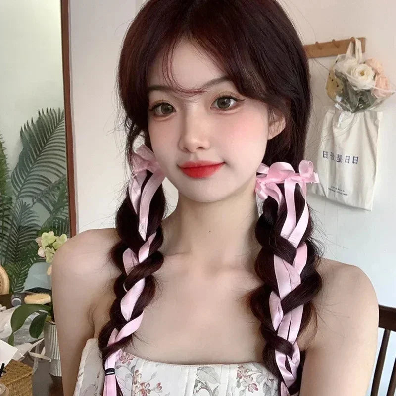 1/2pcs Star Bowknot Hair Clips for Girls Kawii Barrettes Cute Hair Accessoires Kids Colored Ribbon Woman Hairpins Hairgrip Gifts