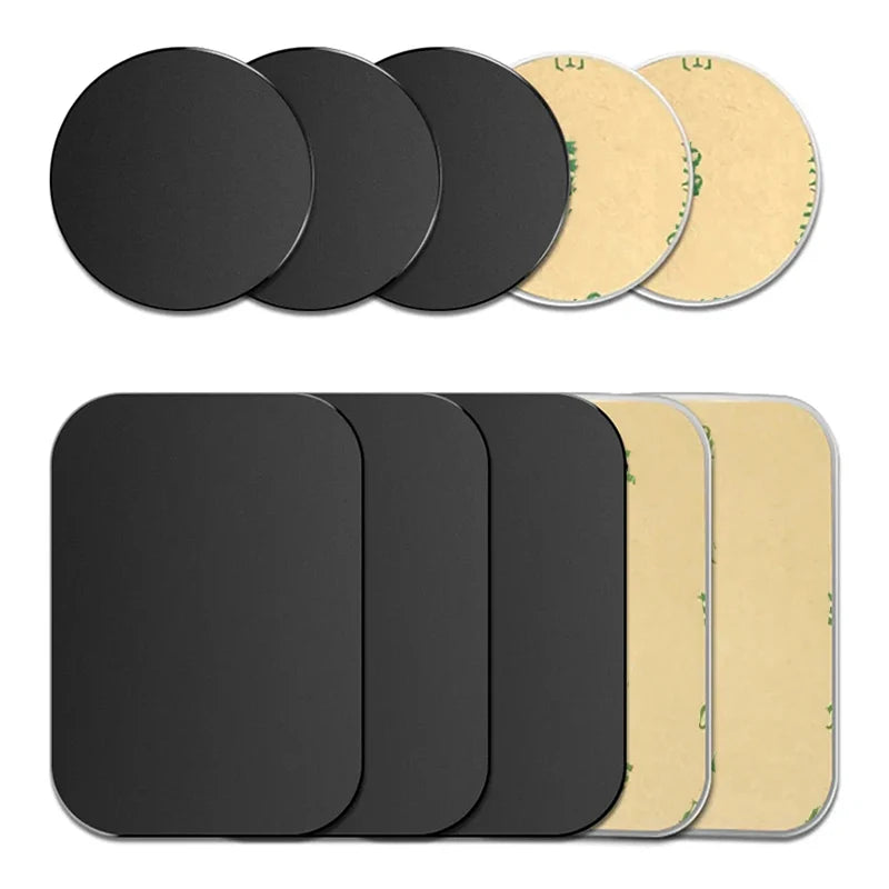 Magnetic Metal Plate for Car Phone Holder Stand Round Square Sticker iron Sheet for Cellphone Tablet Magnet Disk Desk Car Stand