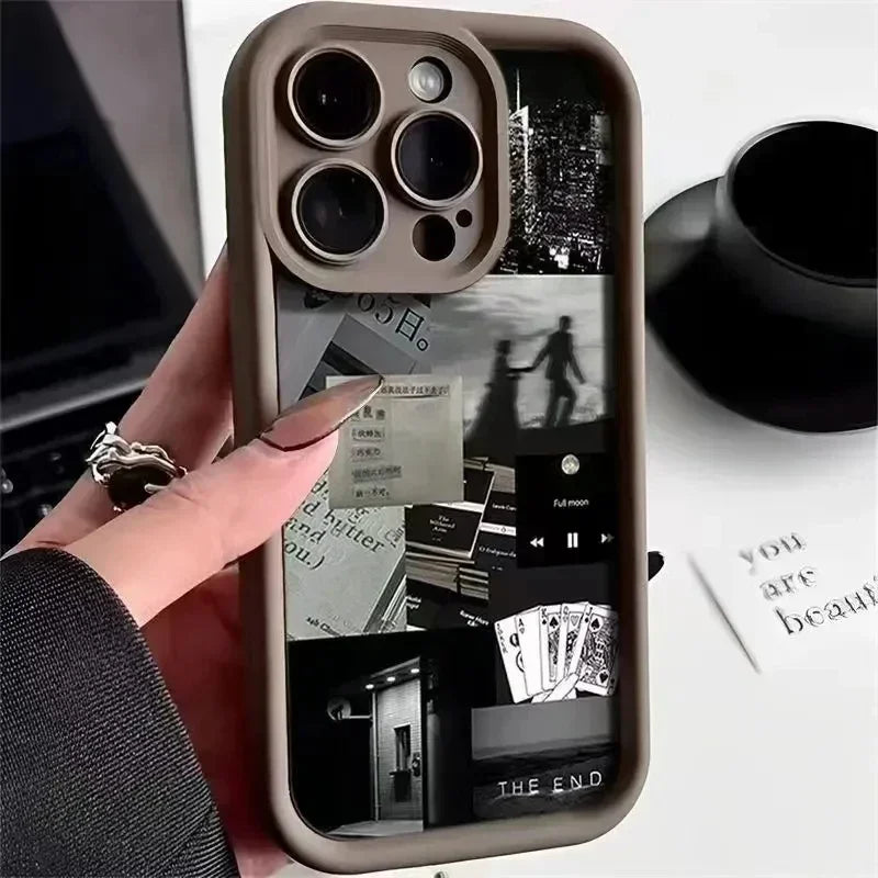 Liquid Silicone Case For iPhone 11 Funda iPhone 15 11 12 13 14 Pro Max XR XSMax 7 8 Plus SE 2020 2022 Lens Protection Soft Cover