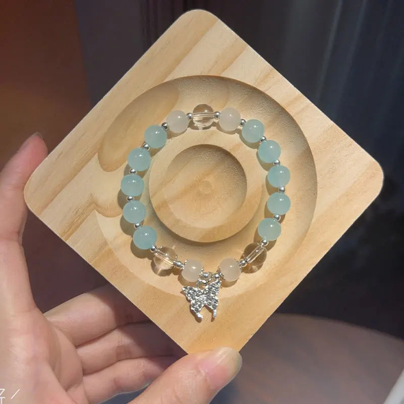Bracelet Strand Beads Korean Fashion Jewelry for Women Non Fading Charm Hand Decoration Accessories Girls Gift Wholesale
