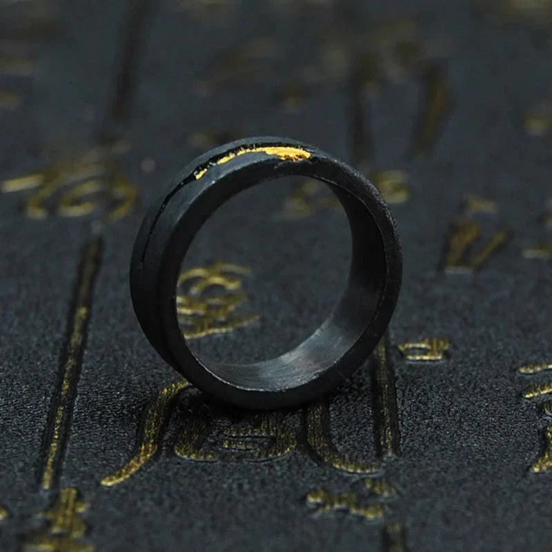 Vintage Flowing Fire Flame Ring Men Jewelry Trendy Individualized Cool Style Open Ring Male Index Finger Accessories
