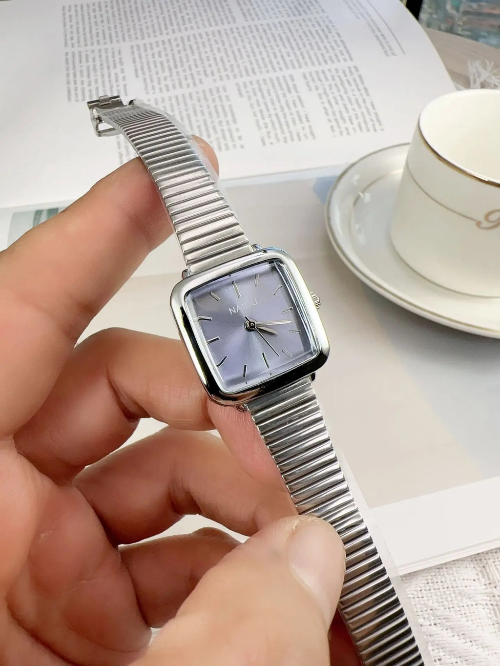 Retro Steel Strap Watch for Women Luxury Gift Square Quartz Watch Students Casual Ladies Wristwatch Dropshipping Reloj Mujer