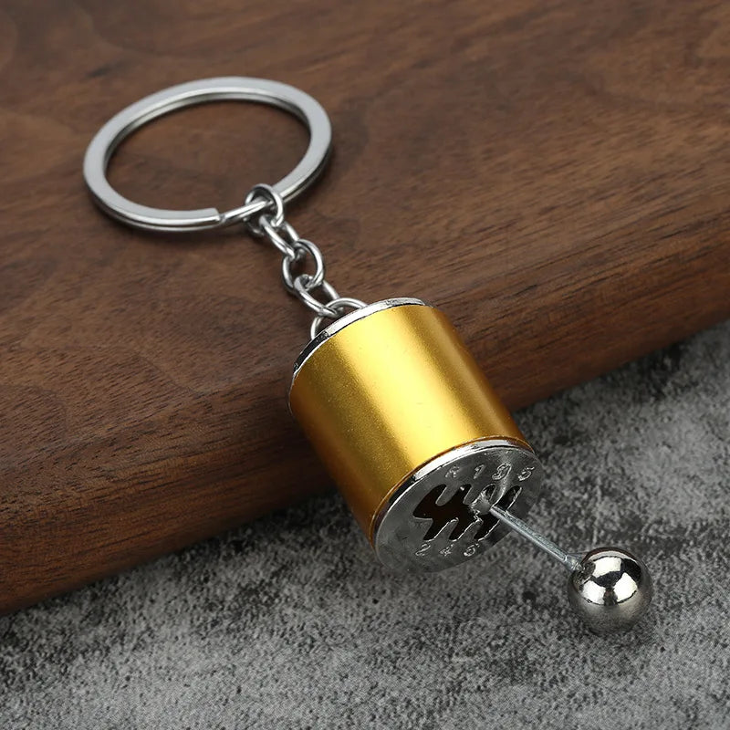 Beautiful Car Modification Pendant Six Gear Shift Keychain Car Pendant Shifter Metal Keyring