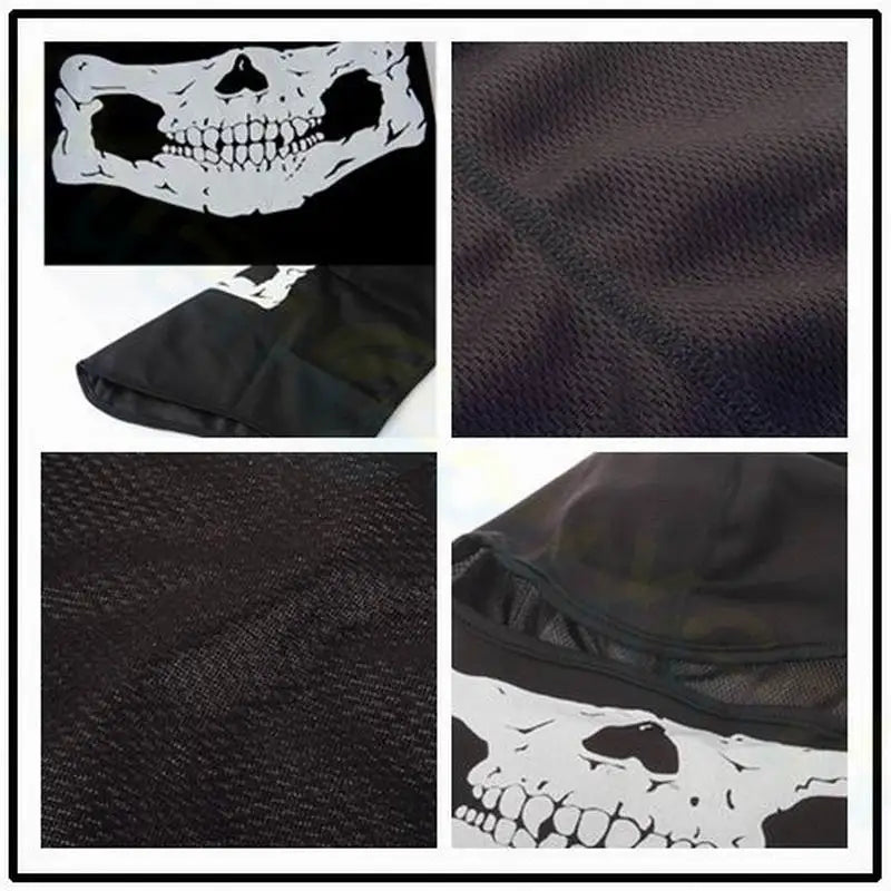 Motorcycle Balaclava Skull Print Moto Full Face Mask Windproof Skiing Head Neck Warmer Cycling Biker Hood Cap Men Helmet Liner