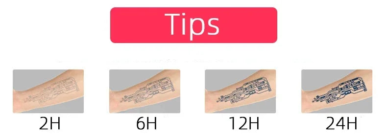 Chinese Ancient Calligraphy Herbal Temporary Tattoo Art Poem Fake Tattoo Lasting Tatto Sticker Waterproof Tatuajes Temporales