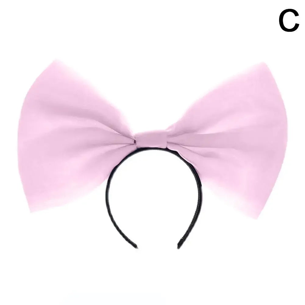 Pink Black big Bow Knot Hairbands Hairpin for Women Girls Hair Accessories Hair Band Ties Headbands for Children Headdress