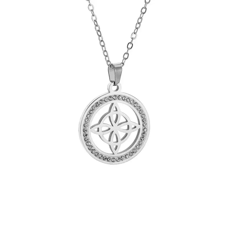 Stainless Steel Witchcraft Witch's Knot Adjustable Bracelet for Men Women Irish Celtic Supernatural Lucky Jewelry