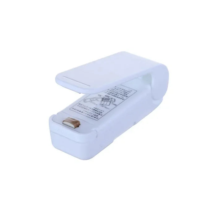 Portable Bag Heat Sealer Plastic Package Storage Bag Clip Mini Sealing Machine Handy Sticker Seal for Food Snack Kitchen Gadgets