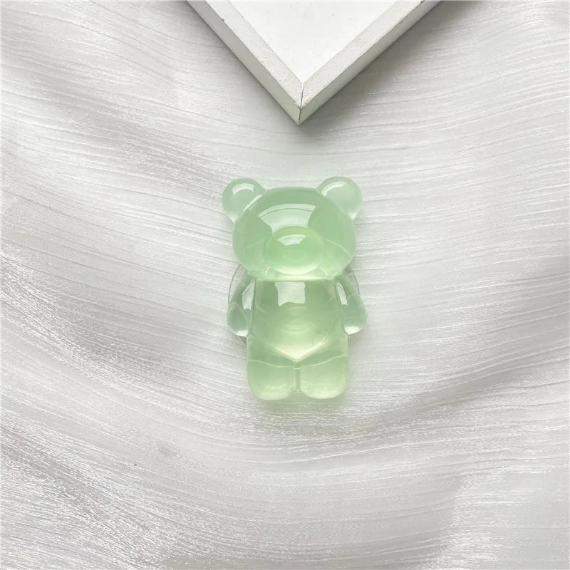 Korea Glitter Bear Cell Phone Holder Grip Tok Bracket for iPhone Samsung Xiaomi Foldable Car Folding Mobile Socket Stand