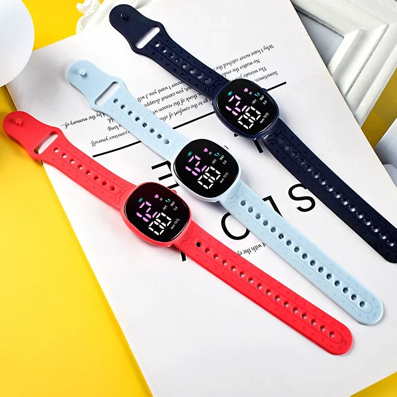 New LED Student Electronic Watch Children Wrist Watch Sports Waterproof Children's Digital Watch kids