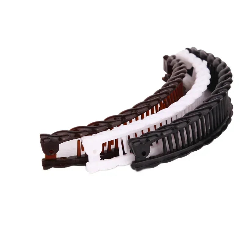 New Solid Color Vintage Banana Hair Clip for Women Girls Wave Comb Hairpin Hair Style Tool Fashion Practical Hair Accessories