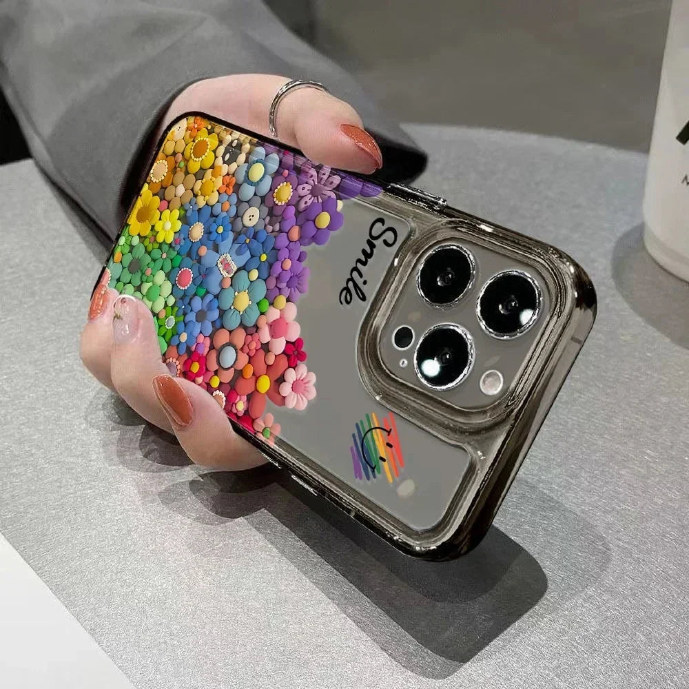 Soft TPU Flower Phone Case For iPhone 15 Pro Max Cases iPhone 14 Pro Max 11 13 12 X XR Xs 7 8 Plus SE 2020 15promax Funda Covers