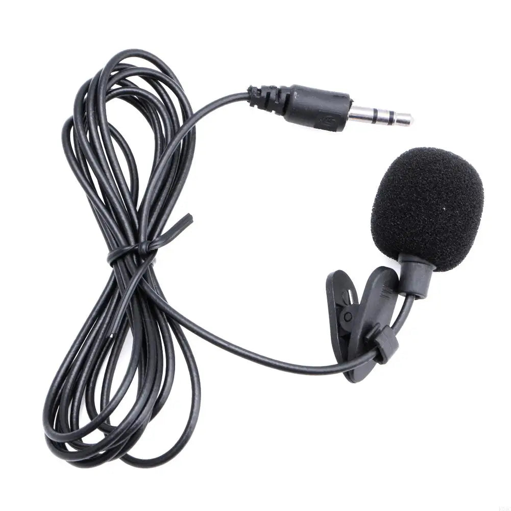 Portable Lavalier Microphone Ultra Light 3.5mm Mic with Secure Active Clip Omnidirectional Pickup Lavalier Microphones