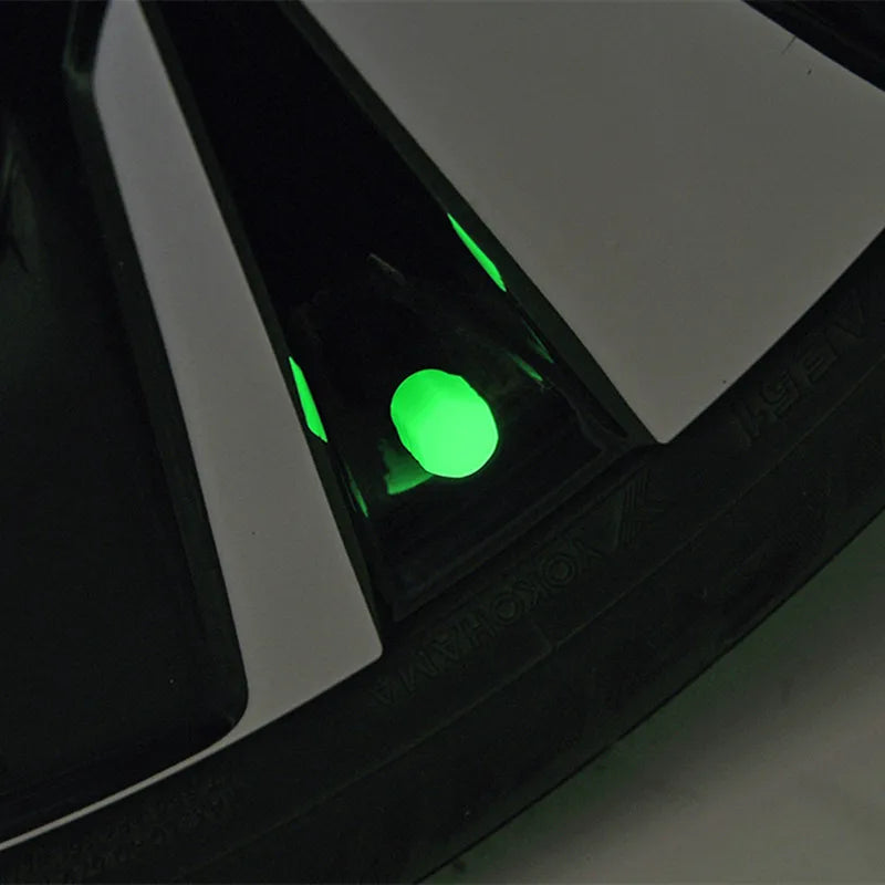 Luminous Tire Valve Cap Car Wheel Hub Glowing Dust-proof  Rim Stem Covers Applicable for Xiaomi M365/1S/Pro Scooter Accessories
