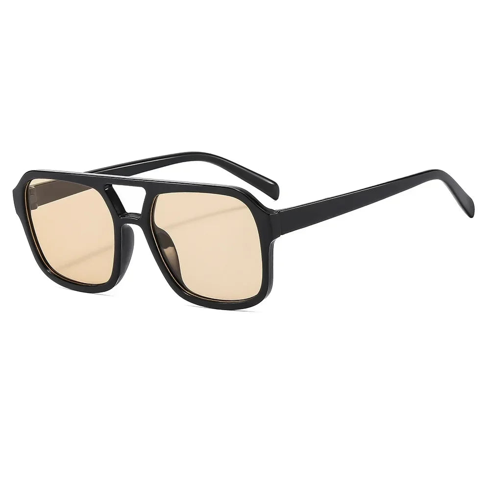 Vintage Square Sunglasses for Woman Retro Brand Sun Glasses Female Black Yellow Fashion Candy Colors Oculos De Sol Feminino