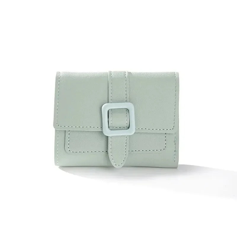 Candy Color Small Wallets PU Leather Coin Pures Ladies Card Holder Mini New Design Standard Short Purses for Women Solid Purses