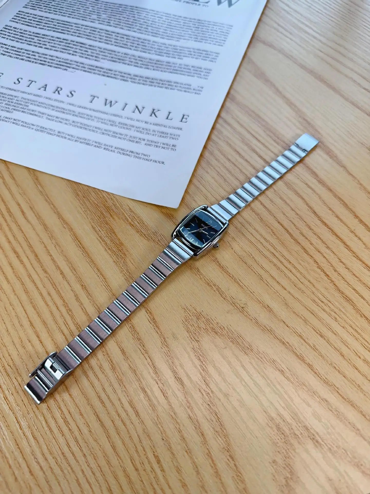 Barrel Shaped Watch Stainless Steel Strap Quartz Watch for Women Casual and Fashion Luxury Ladies Gift Wristwatch Dropshipping