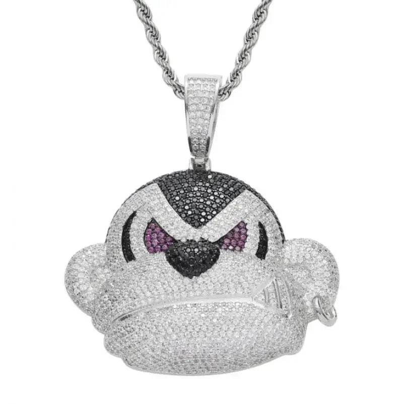 Classic Fashion Punk High Quality Metal Male and Female Hip-hop Pendant Necklace Slip Chain Jewelry