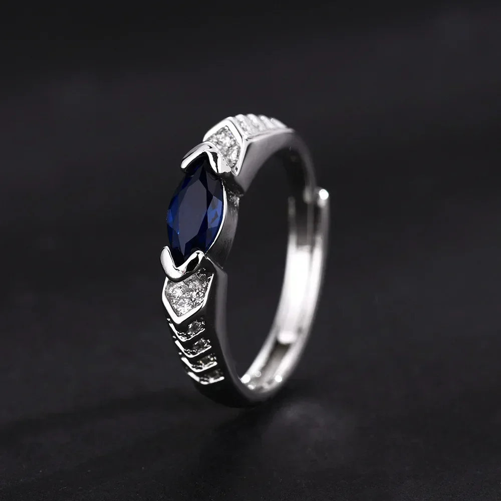 Hot Selling Colored Horse Eye Ring Set with Swiss Diamonds/Cubic Zircon Hip-hop Pop Style Mens  Rings