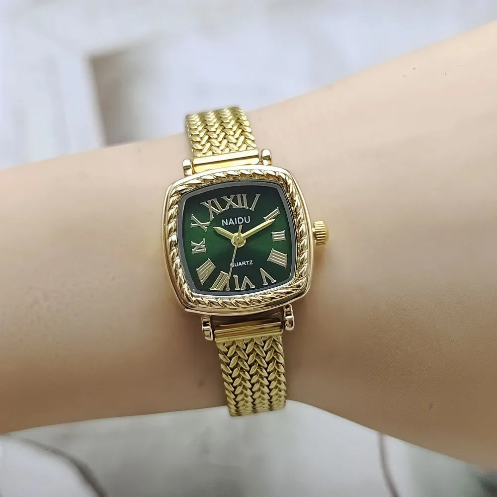 Famous Brand Women Watch Stainless Steel Strap Gold Watch Fashion Luxury Gift Ladies Quartz Wristwatches Relojes Para Mujer