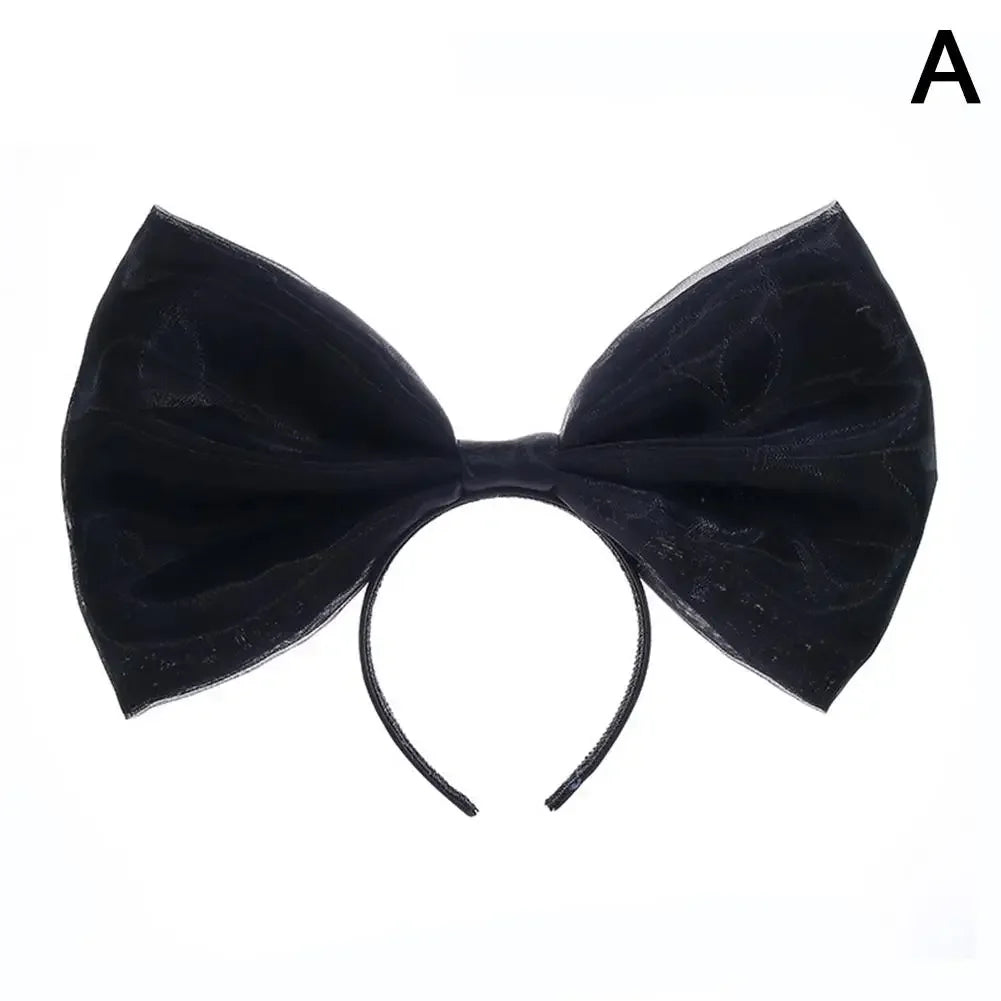 Pink Black big Bow Knot Hairbands Hairpin for Women Girls Hair Accessories Hair Band Ties Headbands for Children Headdress