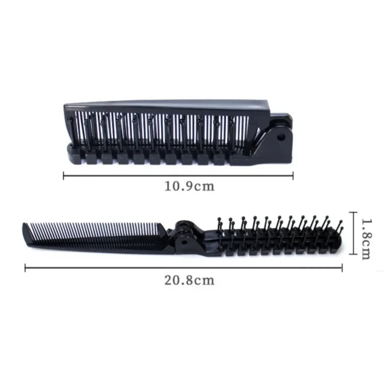 Student Two Types of Comb Teeth Foldable Combs Women Men Folding Pocket Comb for Travel Styling Tool Mini Portable Hair Brush
