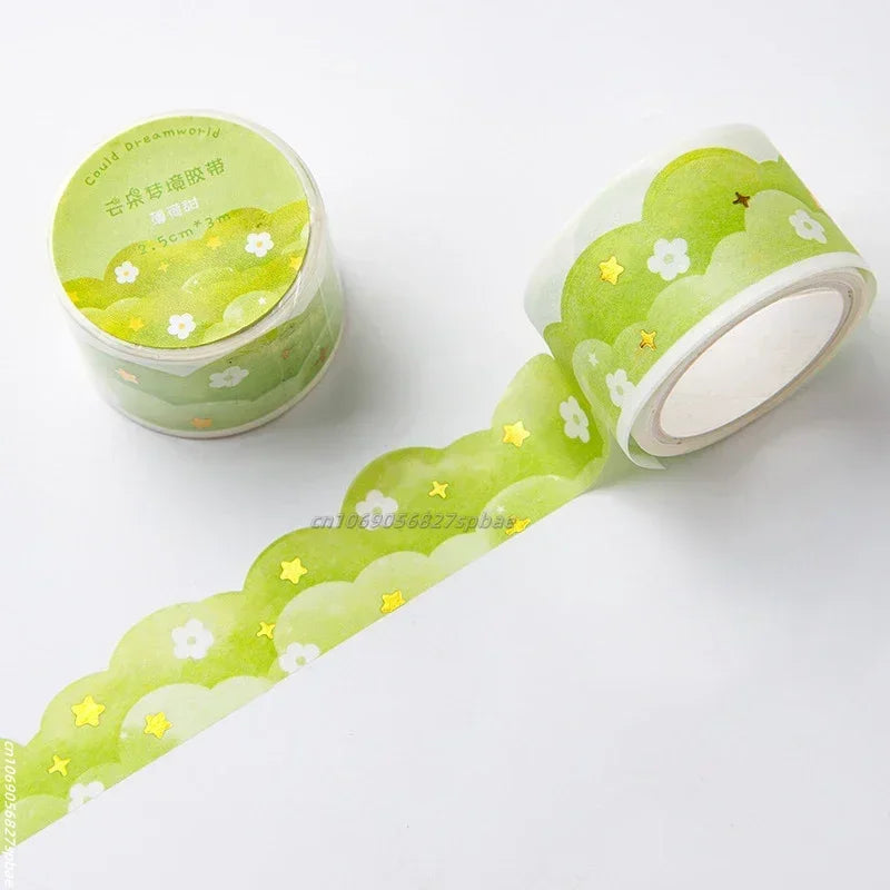 Kawaii Gradient Clouds Washi Tapes DIY Scrapbooking Journal Planner Diary Stickers Cute Masking Tape Korean Stationery Office