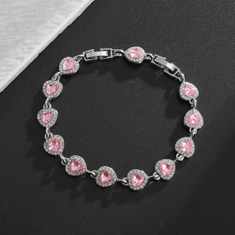 Elegant Shiny Water Drop Zircon Bracelet Fashionable Charm Jewelry Suitable for Daily and Banquet