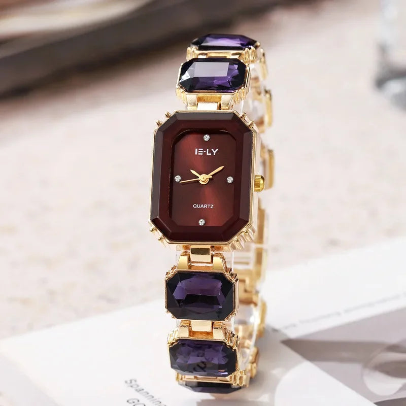 Famous Brand Women Watch Big Water Diamond Bracelet Strap Quartz Watch Fashion Ladies Gift Wristwatch Luxury Clock Dropshipping
