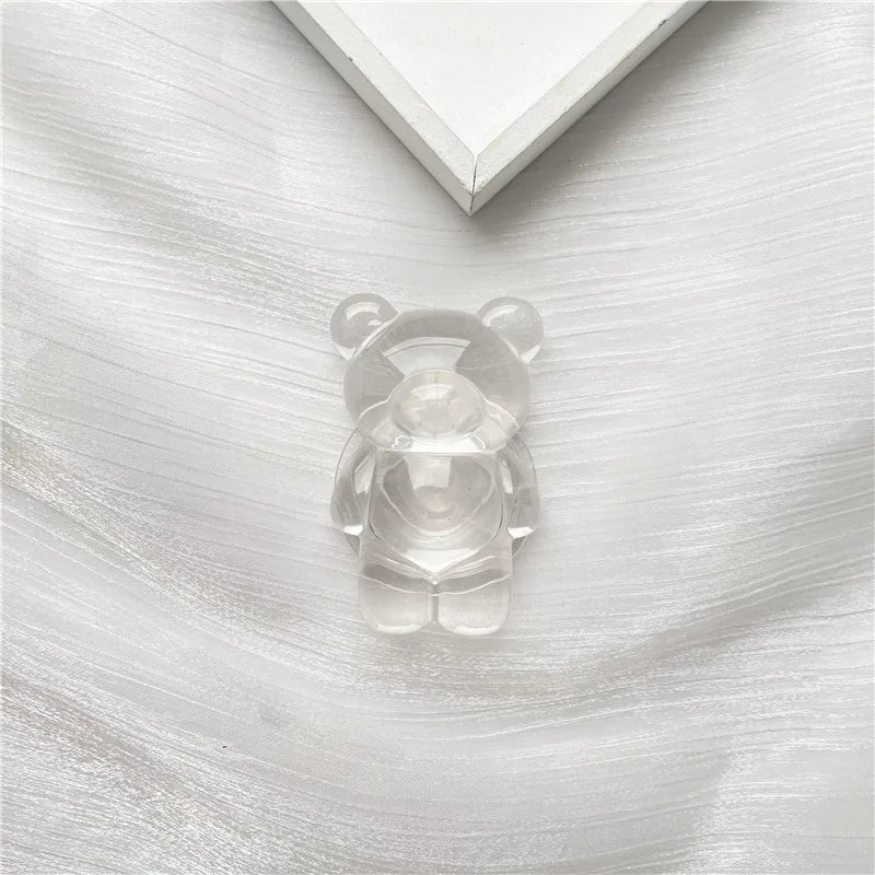 Korea Glitter Bear Cell Phone Holder Grip Tok Bracket for iPhone Samsung Xiaomi Foldable Car Folding Mobile Socket Stand