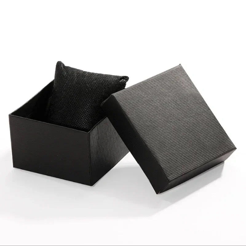 1/2/3PC Simple Black Square Dustproof Watch Storage Box Single Watch DIY Watch Packaging Gift Box Wristwatch Display Wholesale