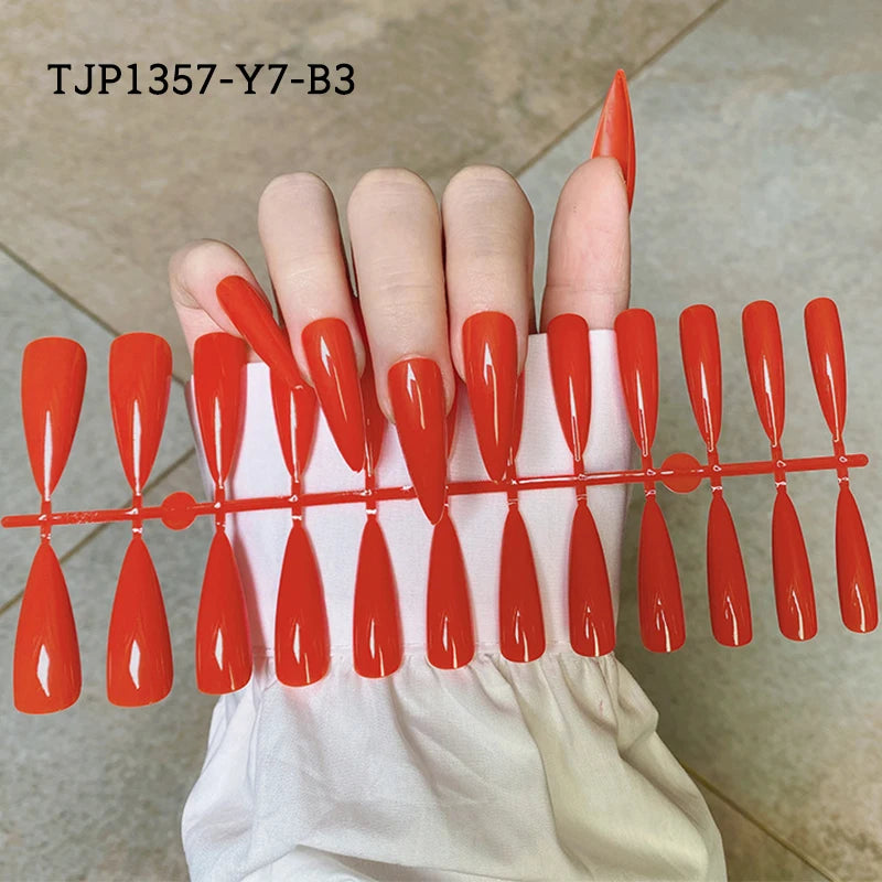 24Pcs/Set White French Press on Fake Nails Full Cover Artificial Wearable Nail Beauty Tips Naked French White False Nails Art