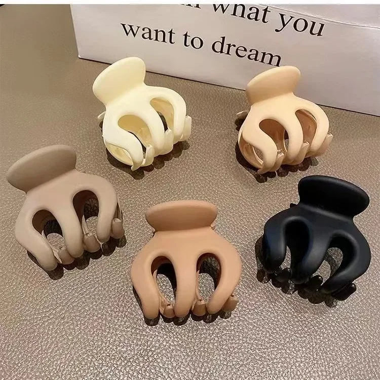 머리핀 Fashion Hight Ponytail Hair Claw Clip Acrylic Small Hair Claws Women Girls Shark Clips Headwear Barrette Hair Accessories