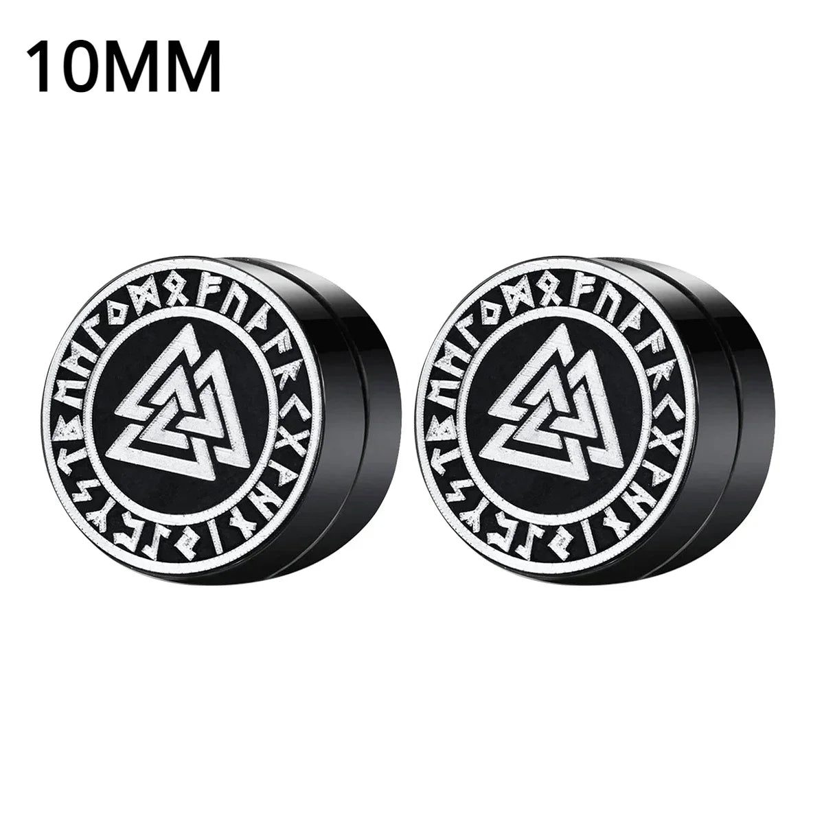 1Pairs Crystal Strong Magnetic Ear Stud Clip Earrings for Men and Women Punk Round Zircon Magnet Earrings Non Piercing Jewelry