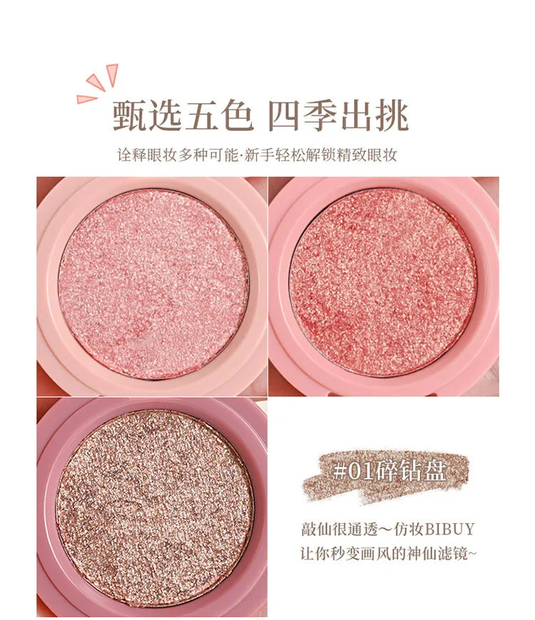 3-in-1 Makeup Palette Matte Pearlescent Eyeshadow Blush Highlighter Contouring Three-layer All-in-one Palette Brightening Skin