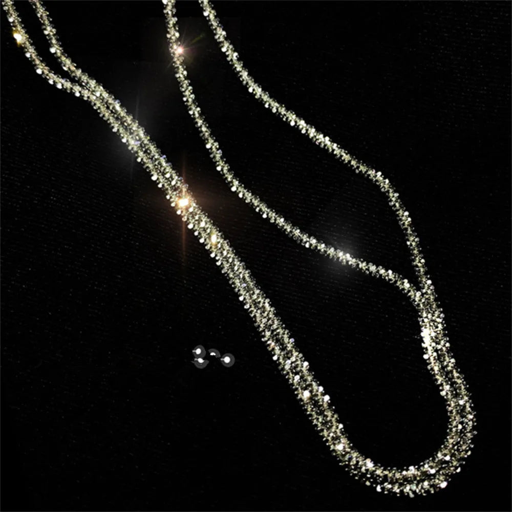 Wu's 2022 New Pop Galaxy Shiny Clavicle Chain Necklace Necklace Ladies High Jewelry Wedding Party Gift