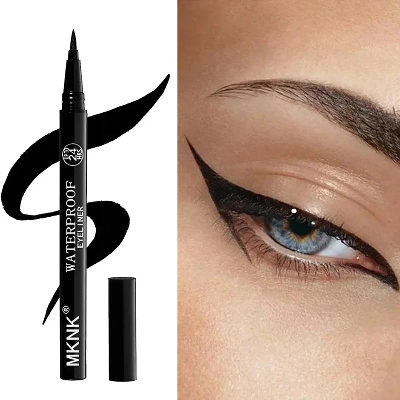 QuickDry Eyeliner Pencil Makeup Long Lasting Smooth Matte Eye Liner Waterproof Anti Smudge Liquid Eyeliner Pen Eyes Cosmetics