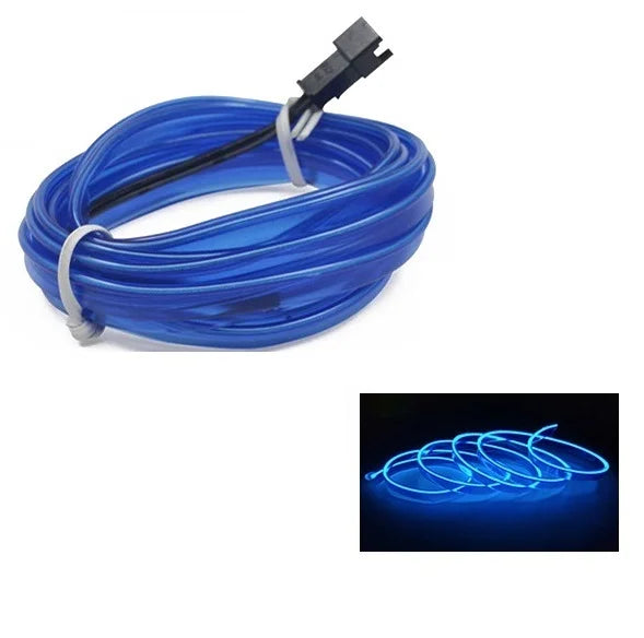 10M/1M/3M/5M Car Interior Led Decorative Lamp Wiring Neon Strip For Auto DIY Flexible Ambient Light USB Party Atmosphere Diode