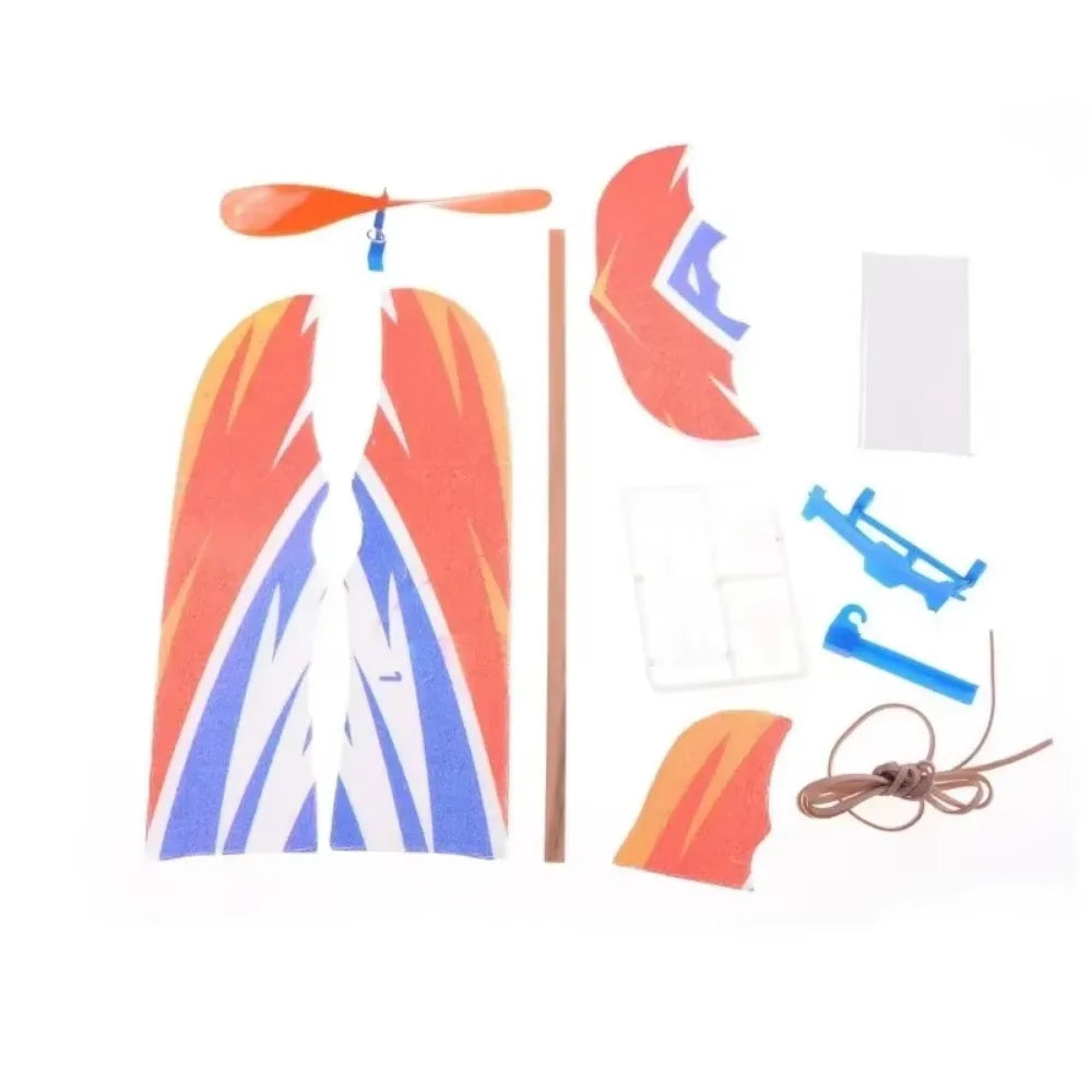 Rubber Bands Power Planes Hand Launch Throwing Foam Inertial Glider Aircraft Outdoor Toys for Child Kids Birthday Gifts